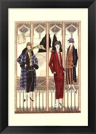 Framed Art Deco Elegance III Print