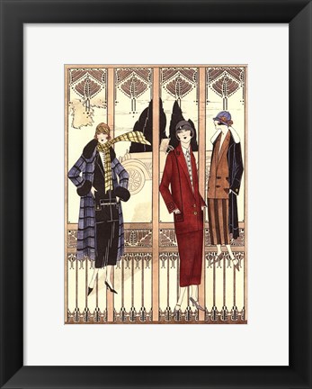 Framed Art Deco Elegance III Print