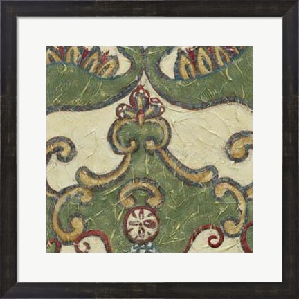 Framed Textured Tapestry II Print