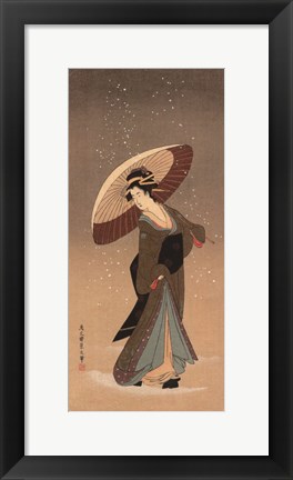 Framed Women Of Japan V Print