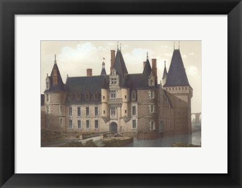 Framed Petite French Chateaux II Print