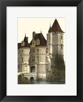 Framed Petite French Chateaux X Print