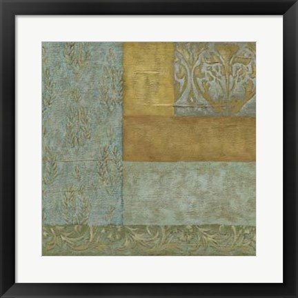 Framed Mediterranean Tapestry I Print