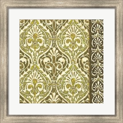 Framed Burnished Arabesque II Print