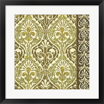 Framed Burnished Arabesque II Print