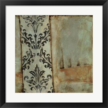 Framed Damask Harmony I Print