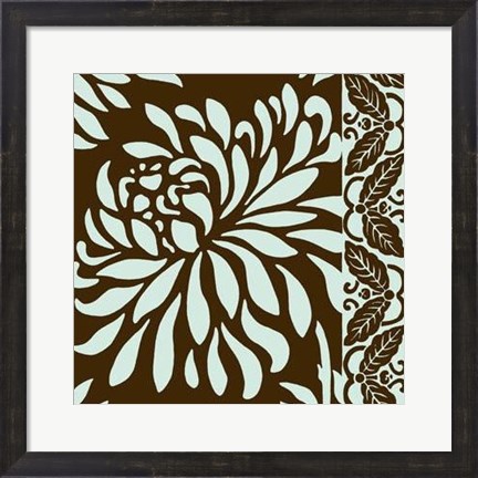 Framed Striking Chrysanthemums I Print