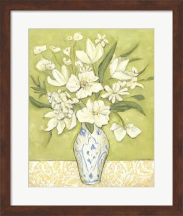 Framed Tara&#39;s Flowers I Print