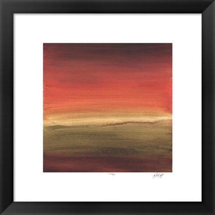 Framed Abstract Horizon I Print