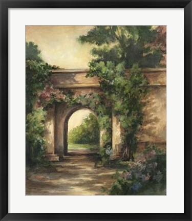 Framed Garden Ingress I Print