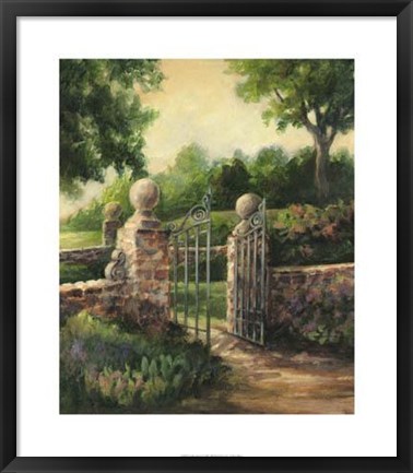 Framed Garden Ingress II Print