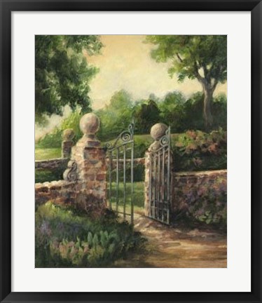 Framed Garden Ingress II Print