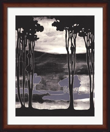 Framed Nouveau Landscape I Print