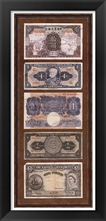 Framed Foreign Currency Panel II Print