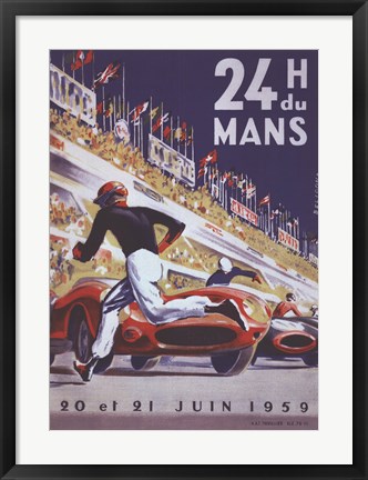 Framed 24H Du Mans Print