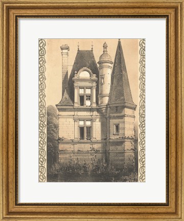 Framed Bordeaux Chateau IV Print