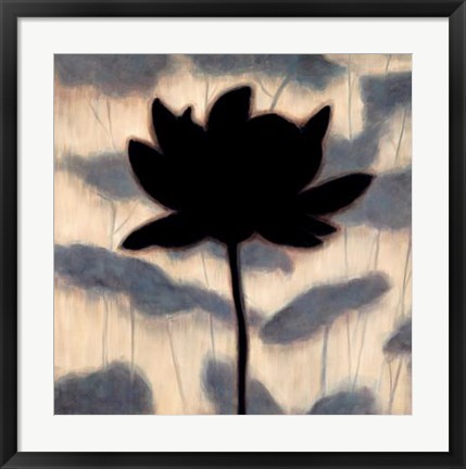 Framed Blossom Silhouette I Print