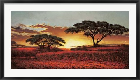 Framed Memories Of Serengeti Print