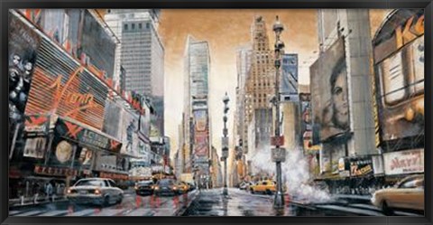 Framed Crossroads (Times Square) Print