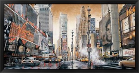 Framed Crossroads (Times Square) Print