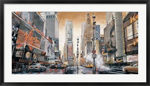 Framed Crossroads (Times Square) Print