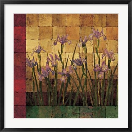 Framed Iris Garden Print