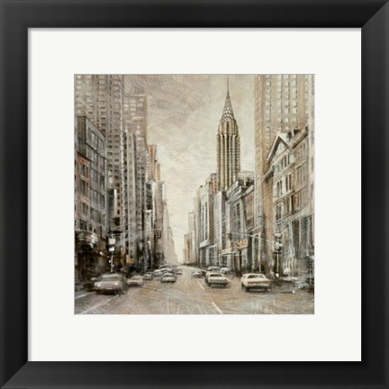 Framed To The Chrysler Building Print