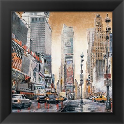 Framed Crossroads (Times Square) Print