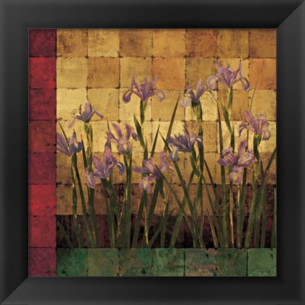 Framed Iris Garden Print