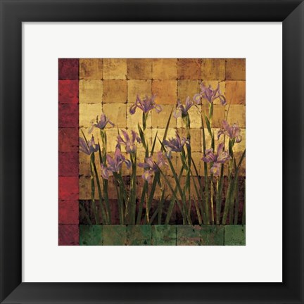 Framed Iris Garden Print