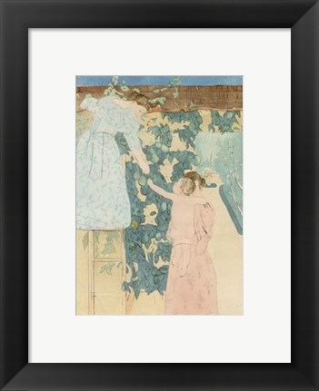 Framed Gathering Fruit Print