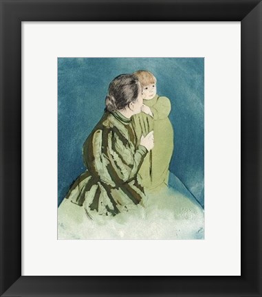 Framed Peasant Mother And Child Print