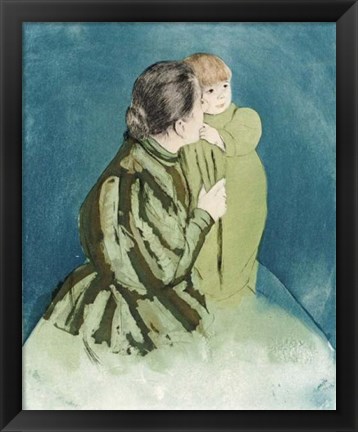 Framed Peasant Mother And Child Print