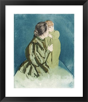 Framed Peasant Mother And Child Print