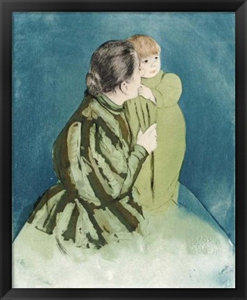 Framed Peasant Mother And Child Print