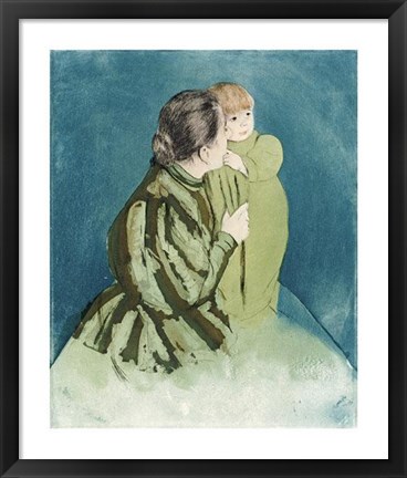 Framed Peasant Mother And Child Print