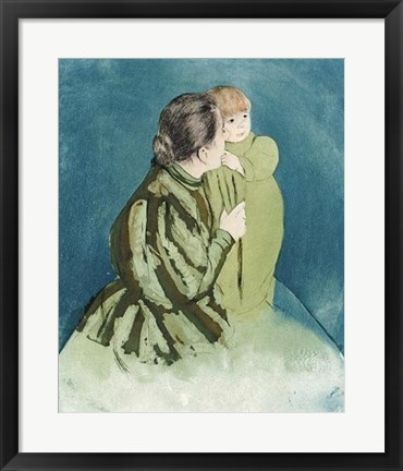 Framed Peasant Mother And Child Print