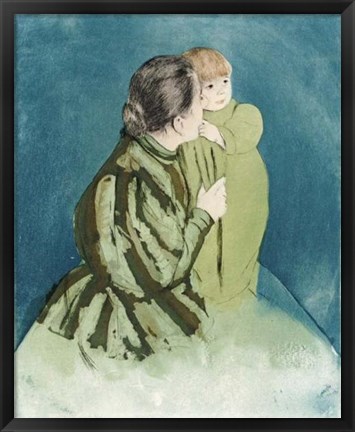 Framed Peasant Mother And Child Print