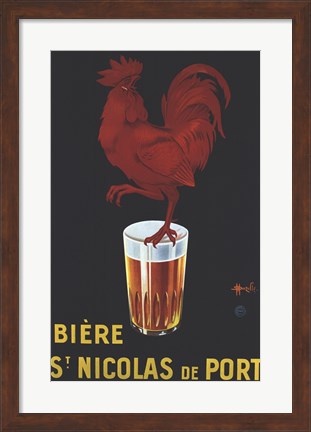 Framed Biere St. Nicolas De Port Print