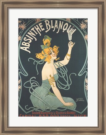 Framed Absinthe Blanqui Print