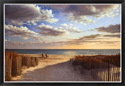 Framed Sunset Beach Print