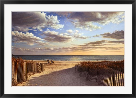 Framed Sunset Beach Print