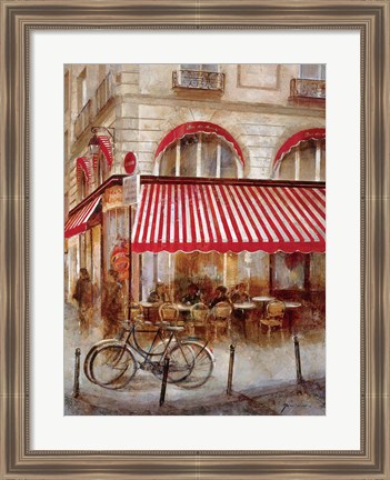 Framed Cafe De Paris II Print