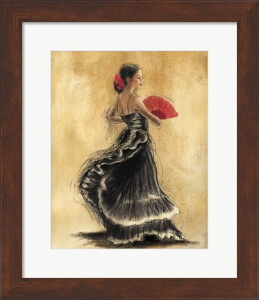 Framed Flamenco Dancer II Print