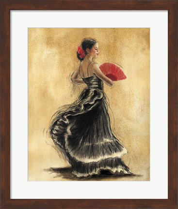 Framed Flamenco Dancer II Print