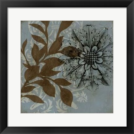 Framed Dusty Rosettes I Print