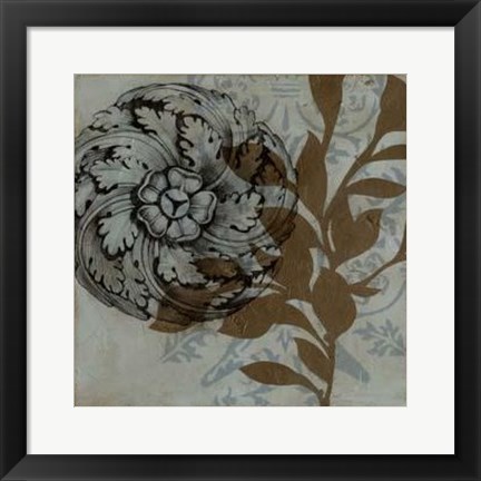 Framed Dusty Rosettes II Print