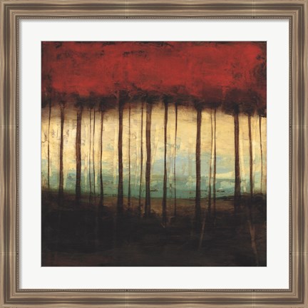 Framed Autumnal Abstract I Print