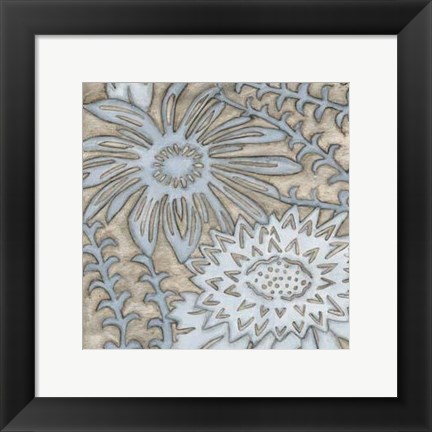 Framed Silver Filigree III Print