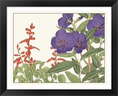 Framed Japanese Flower Garden VI Print